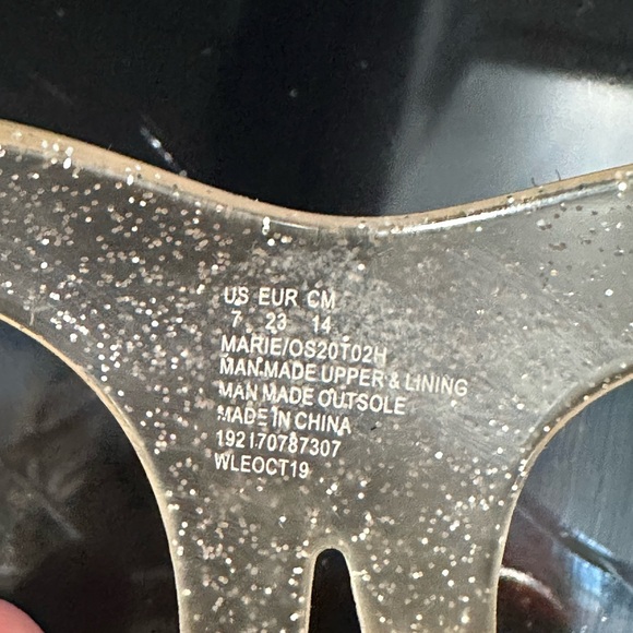 OSHKOSH Flamingo Sun Sandals for Girls Toddler Cute Sandals Size 7 Sparkly NWOT - Picture 9 of 9